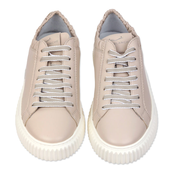 Voile Blanche Gisela Beige Nappa Leather Sneakers