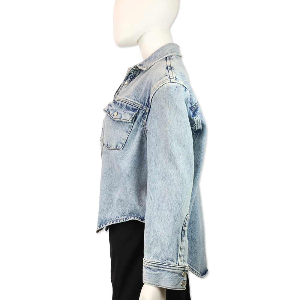 Wardrobe.NYC Light Wash Denim Jacket