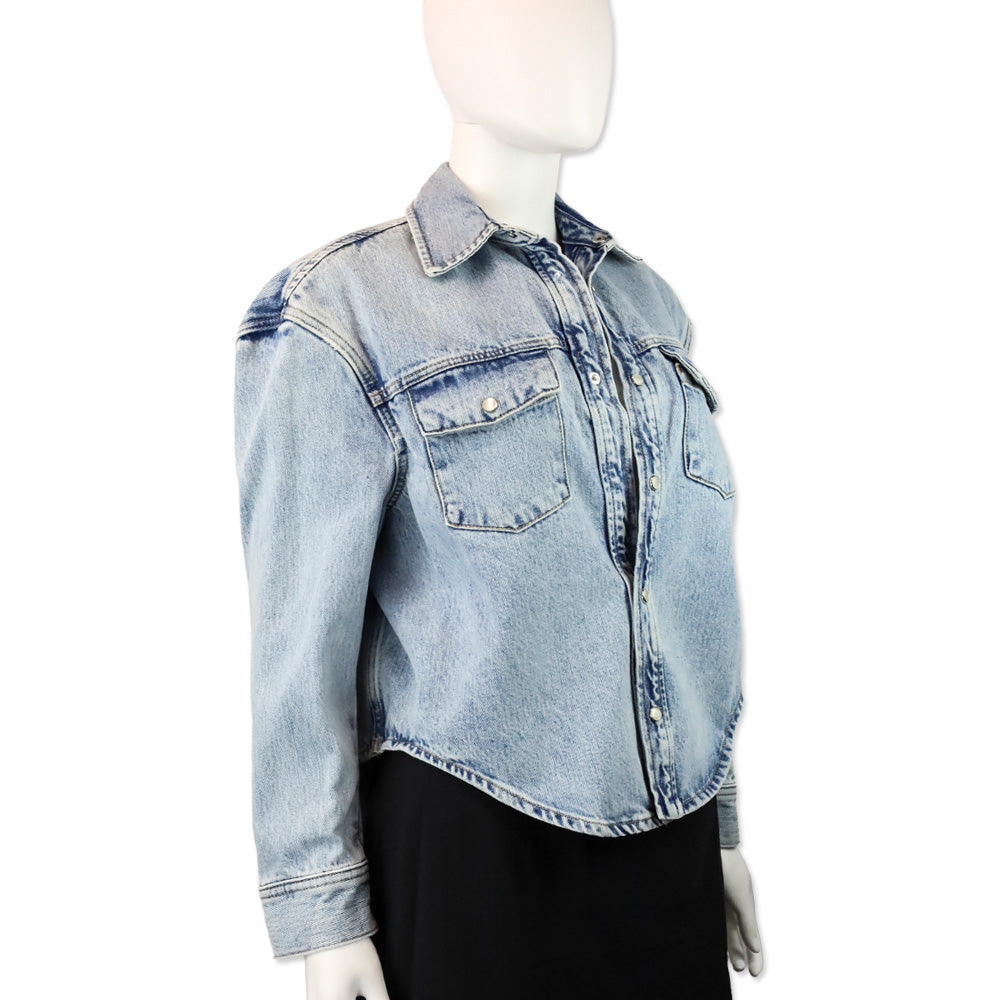 Wardrobe.NYC Light Wash Denim Jacket