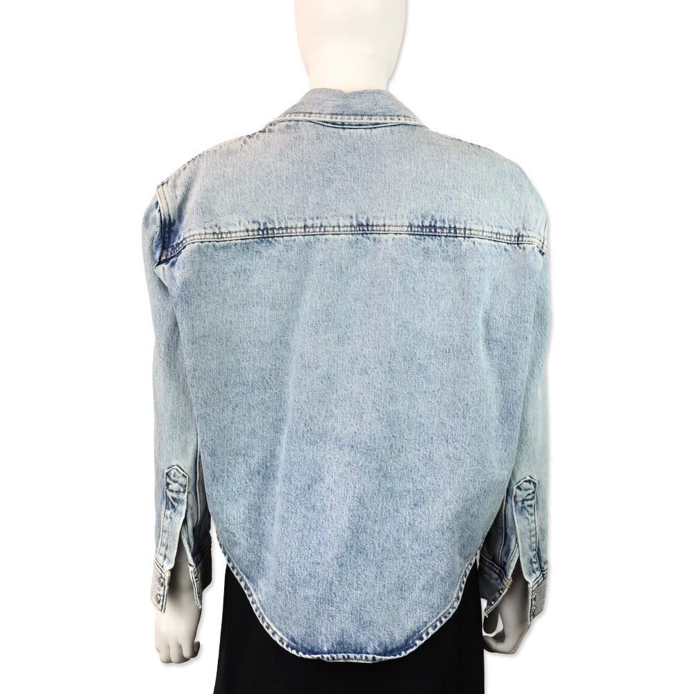 Wardrobe.NYC Light Wash Denim Jacket