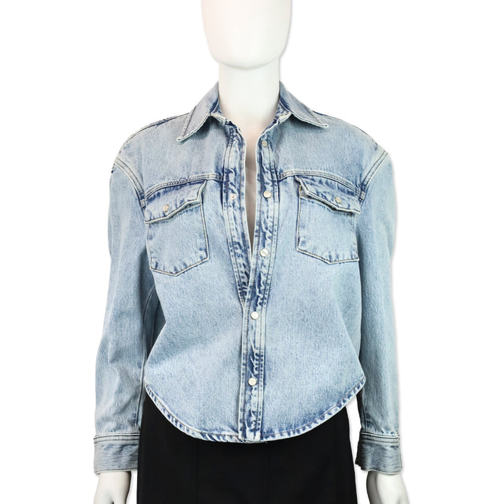Wardrobe.NYC Light Wash Denim Jacket