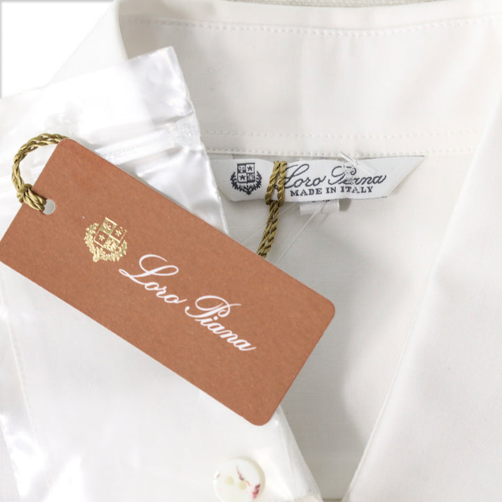 Loro Piana White Button Up Shirt