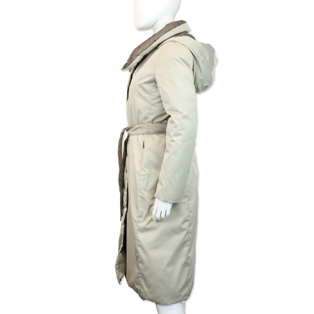 Weekend MaxMara Gray Reversible Down Coat