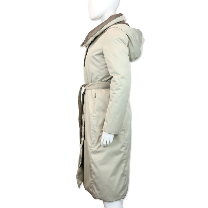 Weekend MaxMara Gray Reversible Down Coat