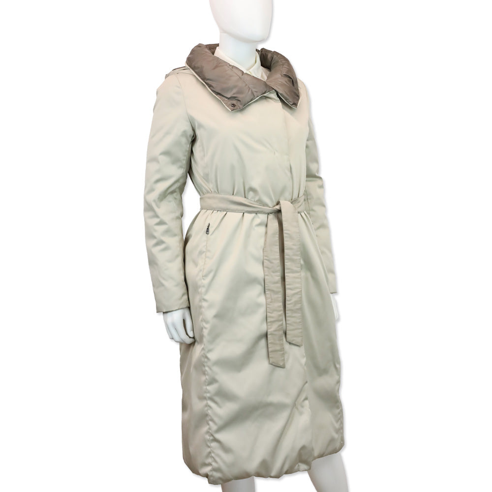 Weekend MaxMara Gray Reversible Down Coat