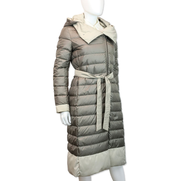 Weekend MaxMara Gray Reversible Down Coat