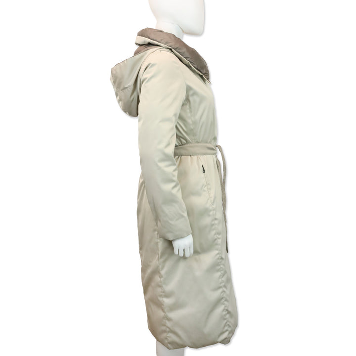 Weekend MaxMara Gray Reversible Down Coat