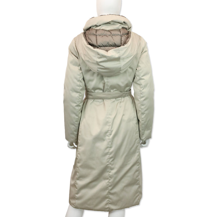 Weekend MaxMara Gray Reversible Down Coat