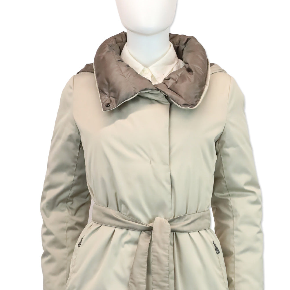 Weekend MaxMara Gray Reversible Down Coat