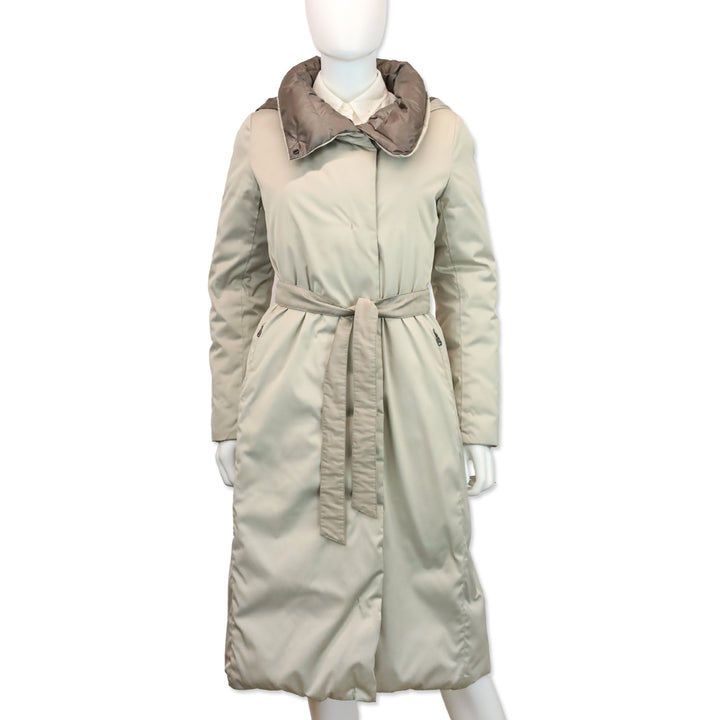 Weekend MaxMara Gray Reversible Down Coat