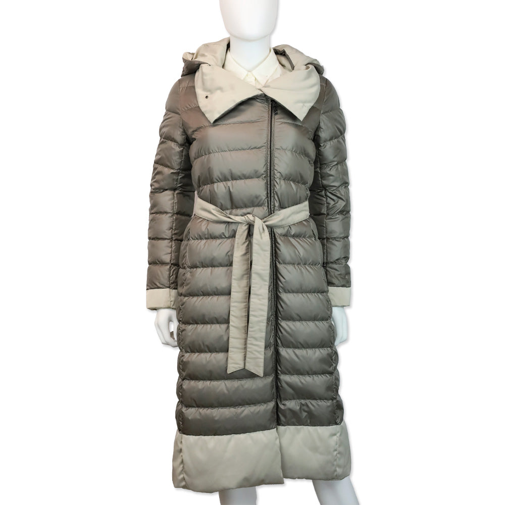 Weekend MaxMara Gray Reversible Down Coat