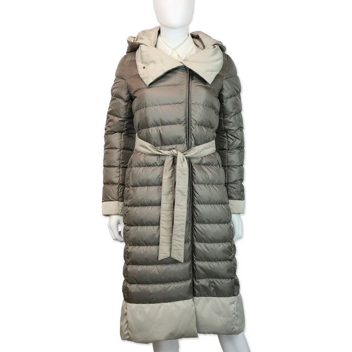 Weekend MaxMara Gray Reversible Down Coat