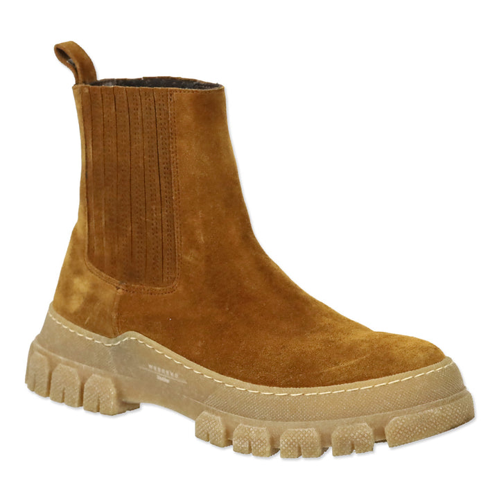 Weekend MaxMara Tan Suede Chelsea Boots