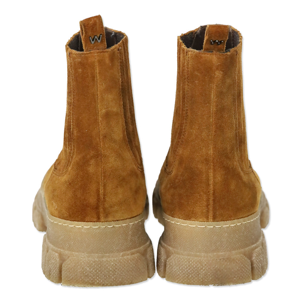 Weekend MaxMara Tan Suede Chelsea Boots