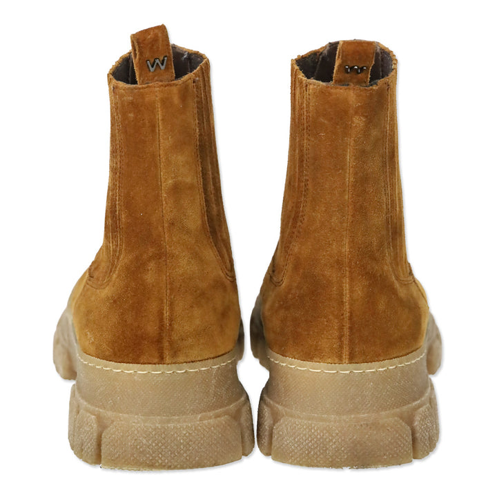 Weekend MaxMara Tan Suede Chelsea Boots