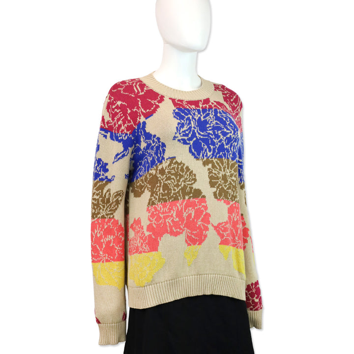 Weekend by Max Mara Maglia Caronte Jacquard Hydrangea Sweater