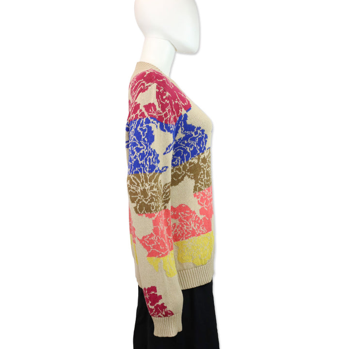Weekend by Max Mara Maglia Caronte Jacquard Hydrangea Sweater