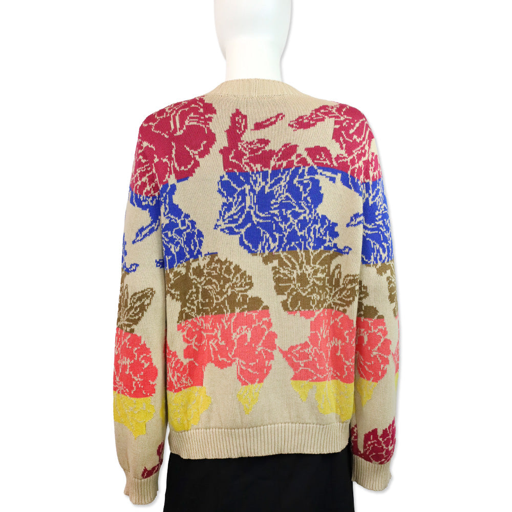 Weekend by Max Mara Maglia Caronte Jacquard Hydrangea Sweater