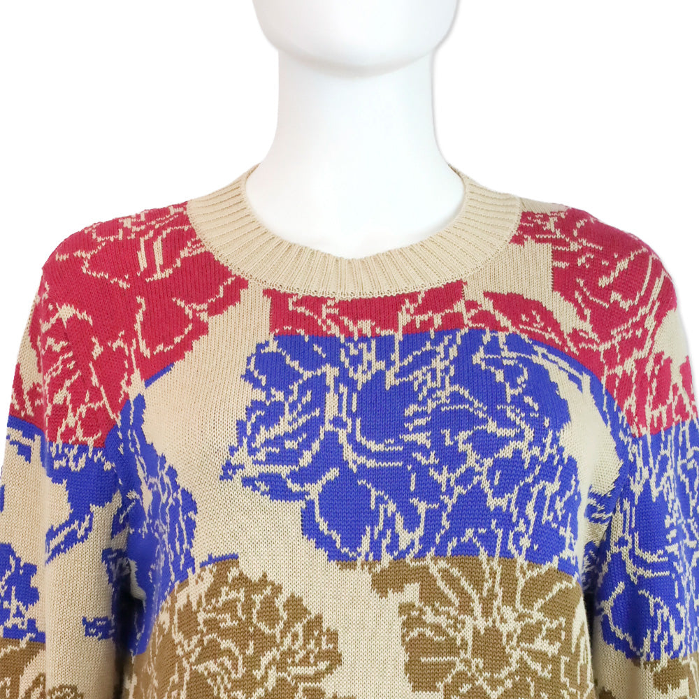 Weekend by Max Mara Maglia Caronte Jacquard Hydrangea Sweater