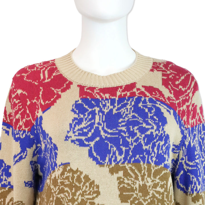 Weekend by Max Mara Maglia Caronte Jacquard Hydrangea Sweater