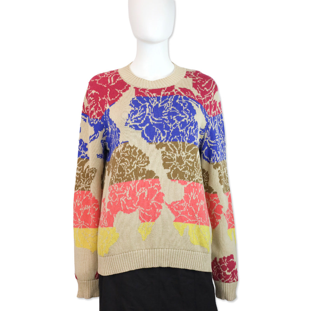 Weekend by Max Mara Maglia Caronte Jacquard Hydrangea Sweater