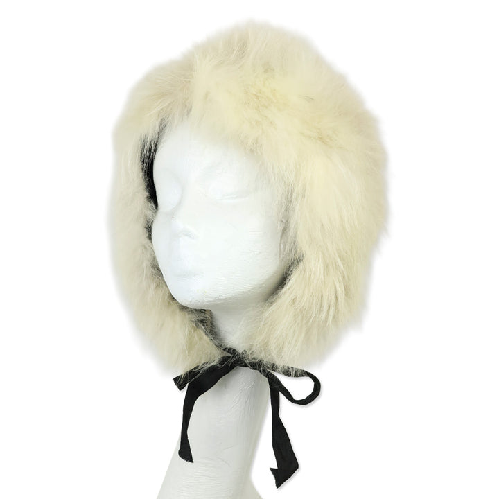 White Fox Fur Trapper Hat