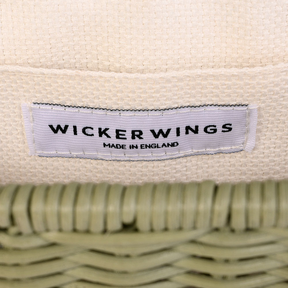 Wicker Wings Mini Kuai Sage Whicker Top Handle Bag