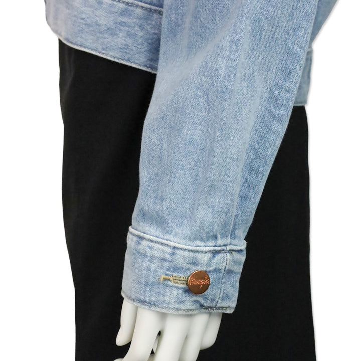 Wrangler Light Denim Throwback Fringe Jacket