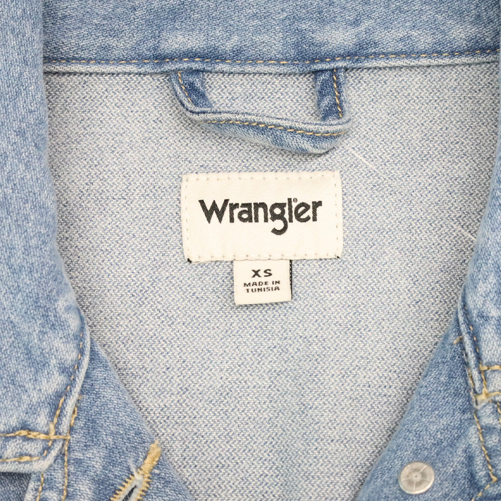 Wrangler Light Denim Throwback Fringe Jacket