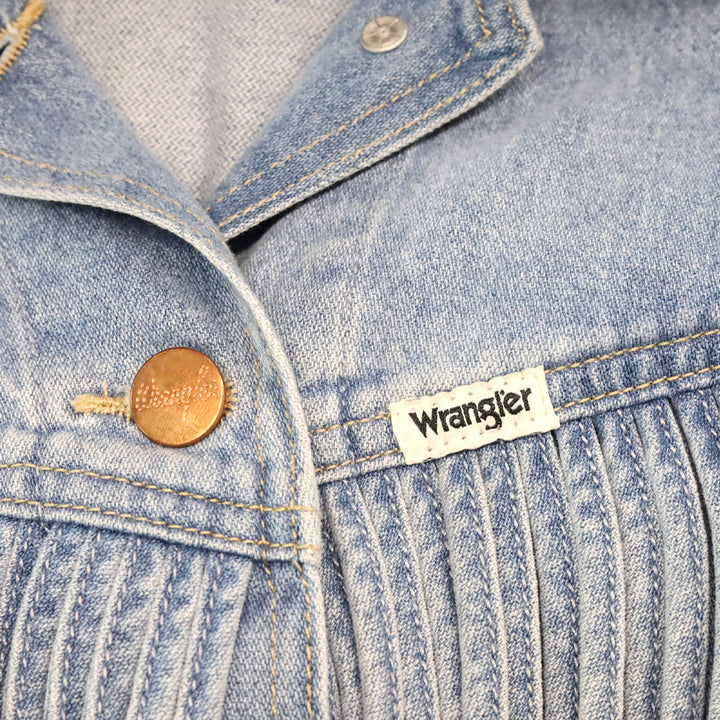 Wrangler Light Denim Throwback Fringe Jacket