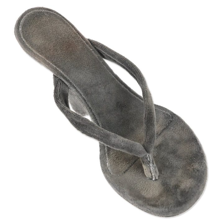Yeezy Season 8 Core Terry Cloth 100mm Wedge Thong Sandal