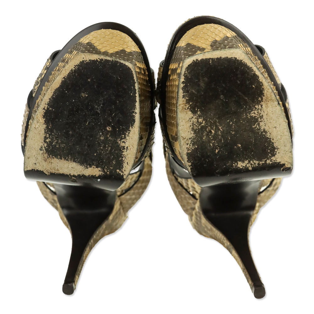 Yves Saint Lauren Land Pitone Oxford Tribute 105 Sandal