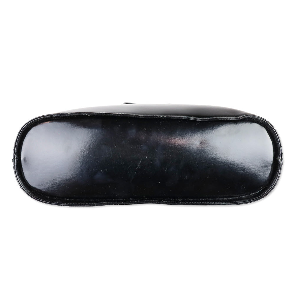 Yves Saint Laurent Black Patent Leather Satchel