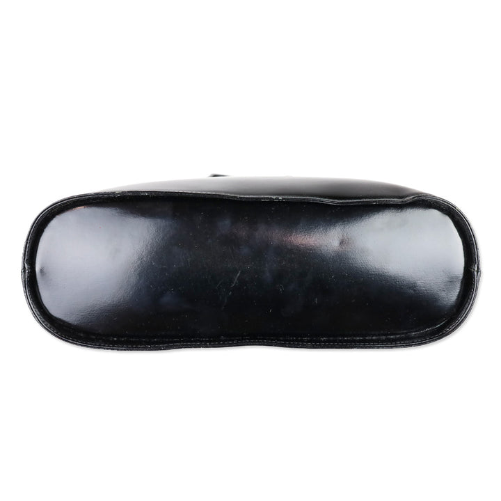 Yves Saint Laurent Black Patent Leather Satchel