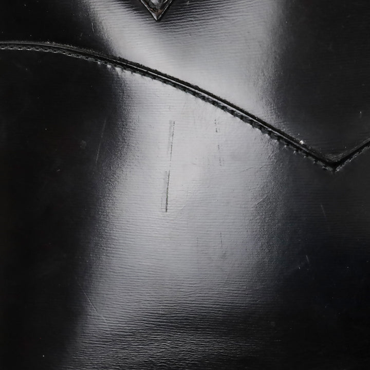 Yves Saint Laurent Black Patent Leather Satchel