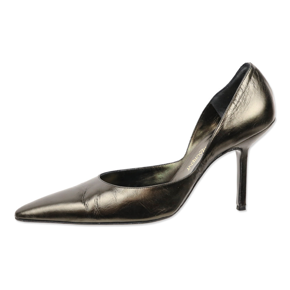 Yves Saint Laurent Black/Brown D'Orsay Pump