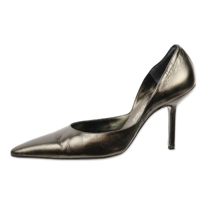 Yves Saint Laurent Black/Brown D'Orsay Pump