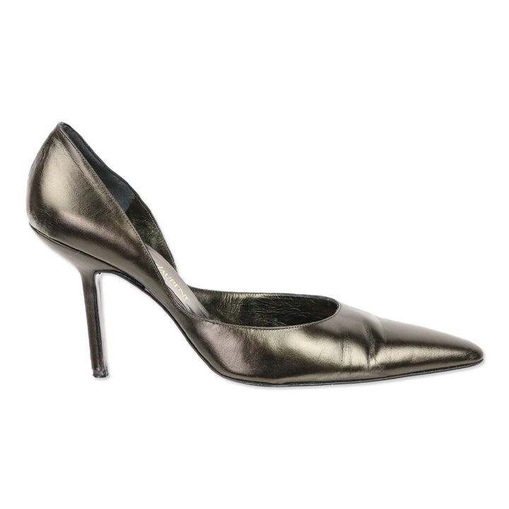 Yves Saint Laurent Black/Brown D'Orsay Pump