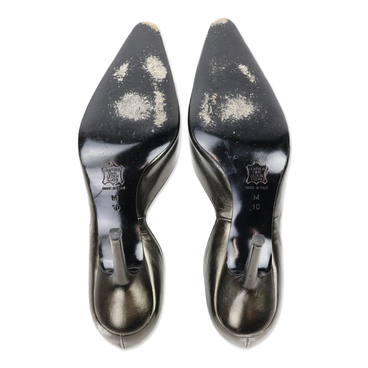 Yves Saint Laurent Black/Brown D'Orsay Pump
