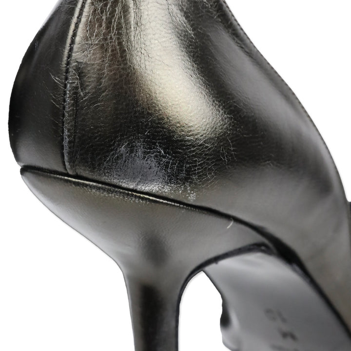 Yves Saint Laurent Black/Brown D'Orsay Pump