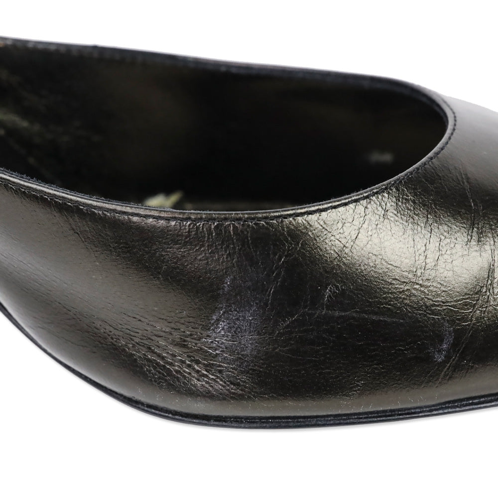 Yves Saint Laurent Black/Brown D'Orsay Pump