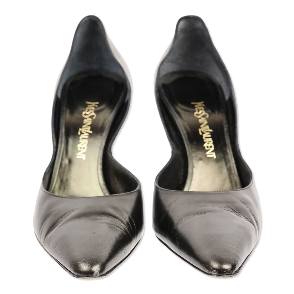 Yves Saint Laurent Black/Brown D'Orsay Pump