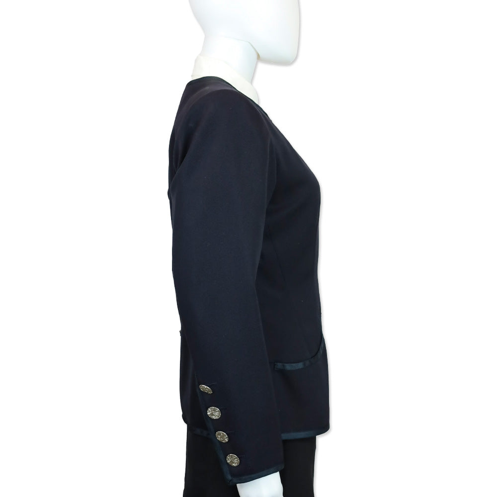 Yves Saint Laurent Rive Gauche Vintage Navy Wool Jacket