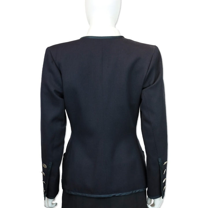 Yves Saint Laurent Rive Gauche Vintage Navy Wool Jacket