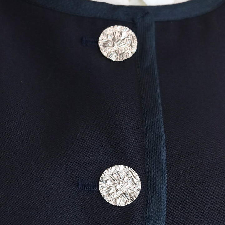 Yves Saint Laurent Rive Gauche Vintage Navy Wool Jacket