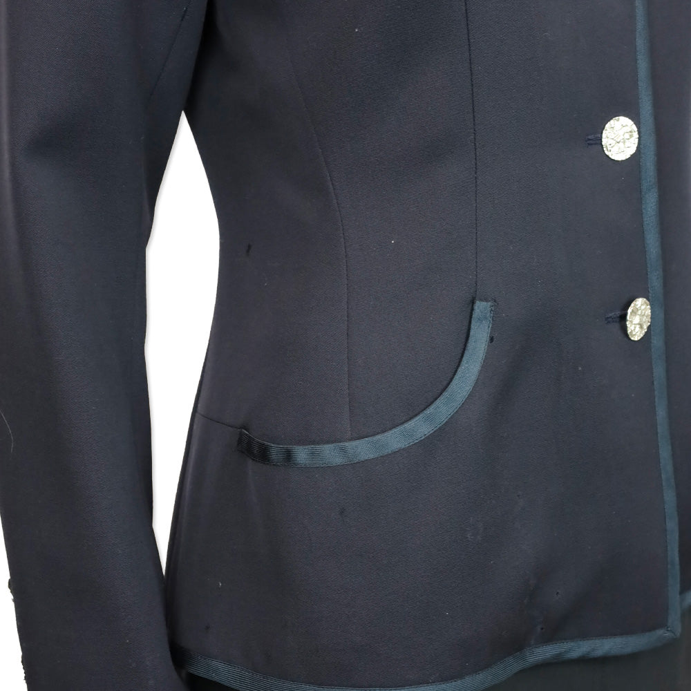 Yves Saint Laurent Rive Gauche Vintage Navy Wool Jacket
