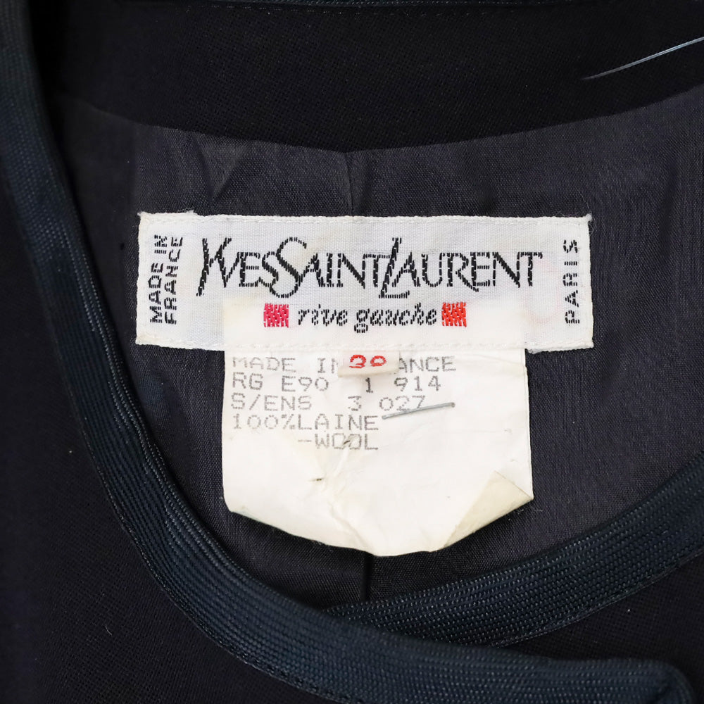 Yves Saint Laurent Rive Gauche Vintage Navy Wool Jacket