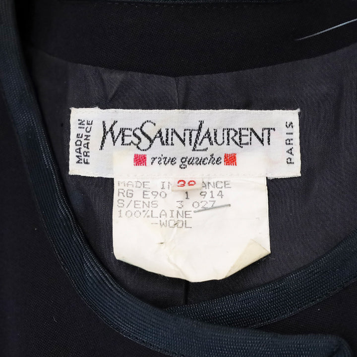 Yves Saint Laurent Rive Gauche Vintage Navy Wool Jacket