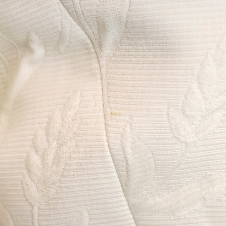Yves Saint Laurent Rive Gauche White Floral Jacquard Cotton Blazer