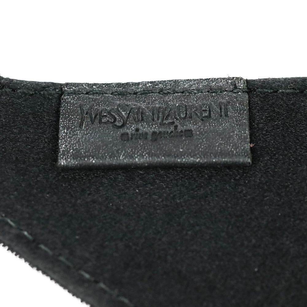 Yves Saint Laurent Rive Gauche by Tom Ford F/W 2002 Rock Crystal Black Velvet Choker Necklace
